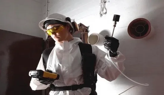 Indoor air quality testing in commercial property